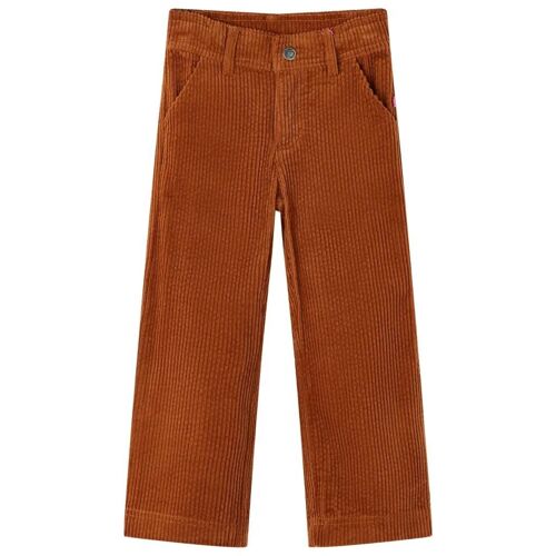 Pantalons Pour Enfants Velours Côtelé Cognac 116
