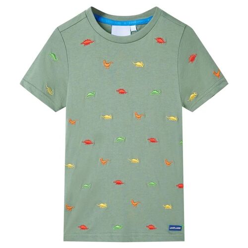 T-Shirt Pour Enfants Avec Manches Courtes Kaki 116