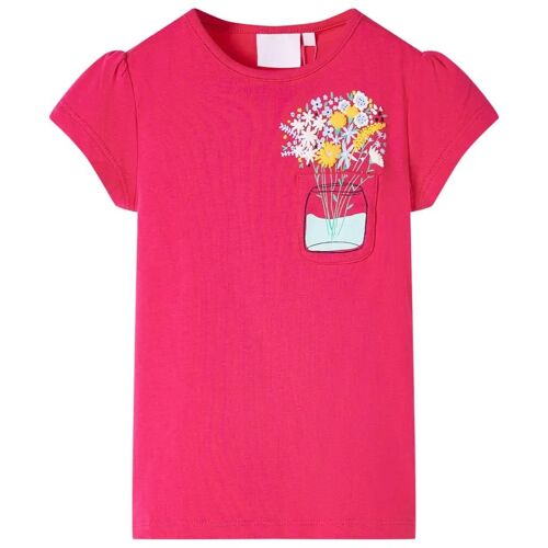 T-Shirt Pour Enfants Rose Vif 116