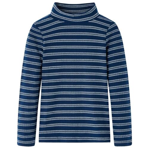 T-Shirt Enfants À Manches Longues Bleu Marine 140
