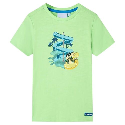 T-Shirt Pour Enfants Vert Fluo 116