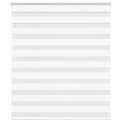Vidaxl Store Zèbre Blanc 125x150 Cm Largeur Du Tissu 120,9cm Polyester