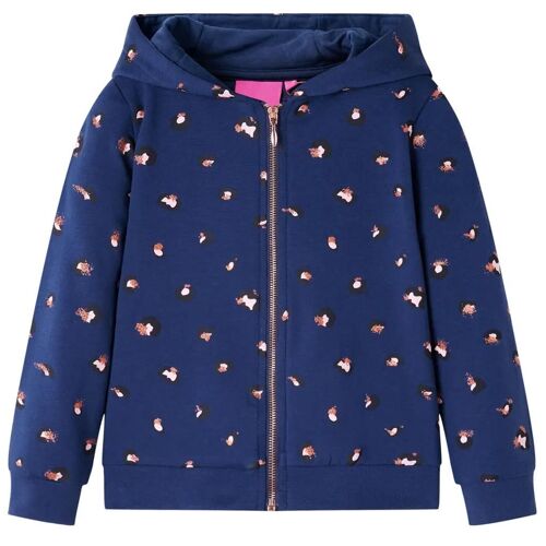 Sweatshirt À Capuche Pour Enfants Bleu Marine 116