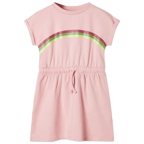 Robe Pour Enfants Avec Cordon De Serrage Rose Clair 116