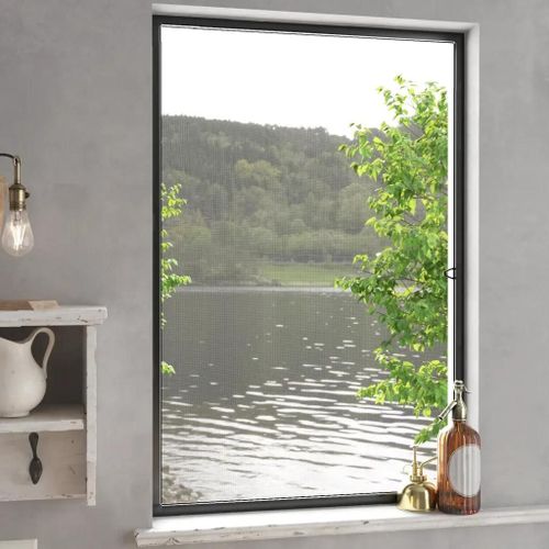 Vidaxl Moustiquaire Pour Fenêtres Anthracite 90x120 Cm