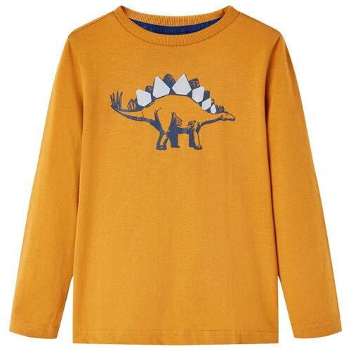 T-Shirt Enfants À Manches Longues Ocre Foncé 92