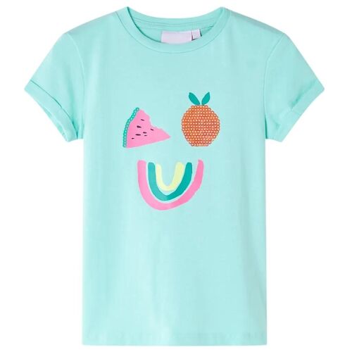 T-Shirt Pour Enfants Menthe Clair 140