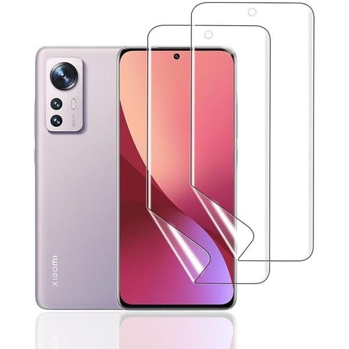 Kalanka-Film De Protection D'écran Hydrogel Pour Xiaomi 12 Pro /12s Pro /12s Ultra, 2 Pièces Tpu Souple Transparent Hd Anti-Bulles Anti-Rayures Auto-Réparatrice