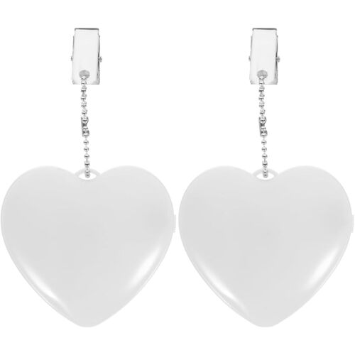 2 Pack Heart Shaped Hand Held Heart Night Light Touch Control LED Flashlight Portable Flashlight LED Night Light All 3D Lights Girl Sensor White