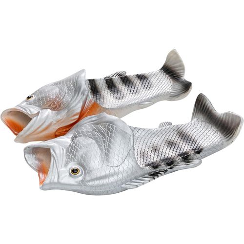 Monst-Chaussons Unisexes Drôles, Poissons Et Homards, Pour Hommes Ou Femmes, Pantoufles Amusantes Pour La Maison À La Plage, Douche, Heures De Détente À La Piscine, Marche En Plein Air