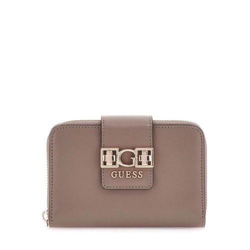 Guess Compagnon / Portefeuille Jane Slg Medium Zip Dark Taupe VG989114