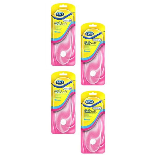 Scholl Lot De 4 Paires De Semelles Gelsoft Chaussures Plates Et Ballerines - 35 À 40,5 