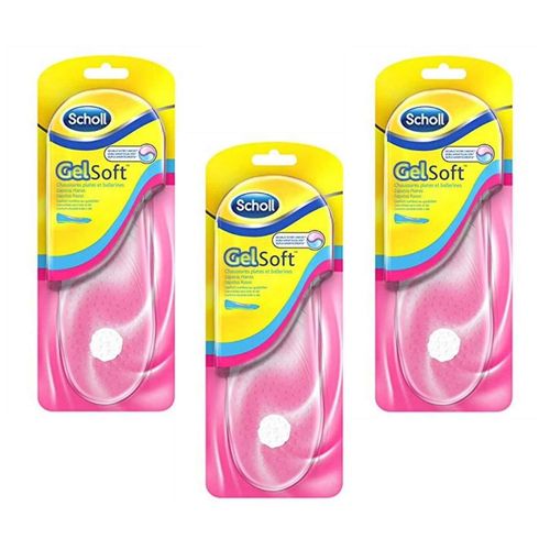 Scholl Lot De 3 Paires De Semelles Gelsoft Chaussures Plates Et Ballerines - 35 À 40,5 