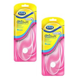 Scholl Lot De 2 Paires De Semelles Gelsoft Chaussures Plates Et Ballerines - 35 À 40,5 