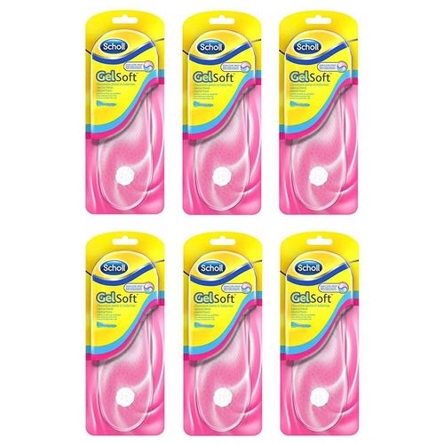 Scholl Lot De 6 Paires De Semelles Gelsoft Chaussures Plates Et Ballerines - 35 À 40,5 