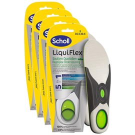 Scholl Lot De 4 Etuis De 2 Semelles Liquiflex Soutien Quotidien Small 35,5 - 40,5 