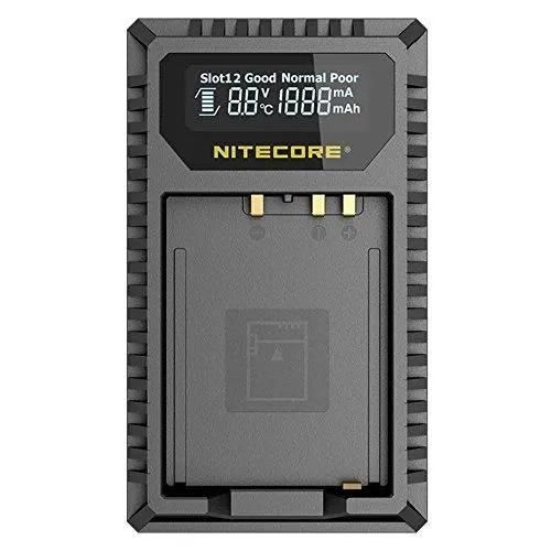 Nitecore Chargeur De Batterie Usb Avec Écran Lcd Fuji W126/S - Fx1