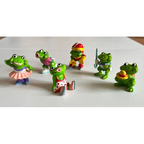 Lot 6 Grenouilles Kinder Les Mini Splash 1993