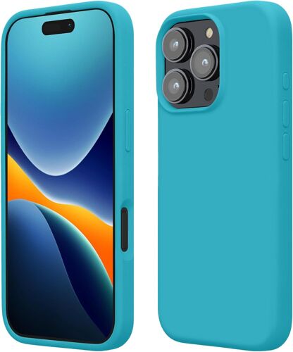 Housse Compatible avec Apple iPhone 16 Pro Max Coque - Housse de téléphone Protection Souple en TPU Silicone - Cool Glacier