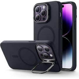 Sjzg-Cloud Coque À Béquille Compatible Avec Iphone 14 Pro Max, Compatible Avec Magsafe, Protection Militaire, Support Anneau Pour Caméra Intégré, Dos En Acrylique Antirayure, Black