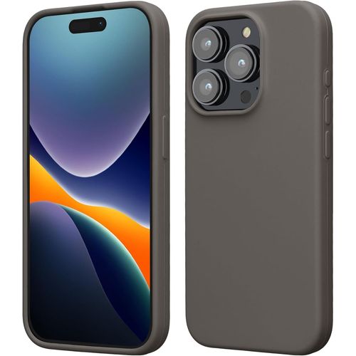 Coque Pour Iphone 15 Pro Max Coque - Housse De Téléphone Fine En Silicone Avec Surface Douce Et Anti-Choc - Stone Dust