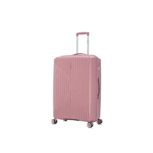 Celims France - Valise Grande en Polypropylène | Modele 2025 | Taille 75cm 23kg | Serrure TSA | 8 Roulettes 360 | Rose