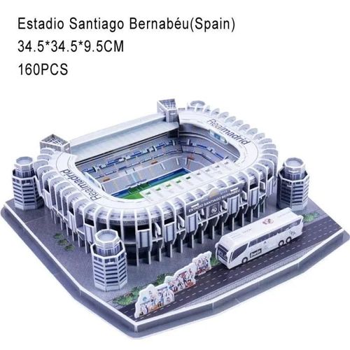 Stade Santiagou - Puzzle 3D Classique Pour Enfants, Stade De Football Mondial, Terrain De Jeu De Football Eur