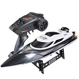 Bateau Télécommandé PIMPIMSKY - Grande Vitesse 35KM/H - 2.4GHz - Noir - Jouet Télécommandé Bateau