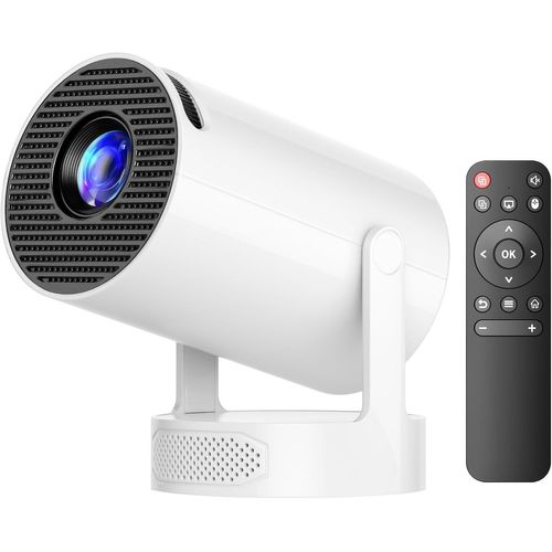 loc-[App Intégrée] Vidéoprojecteur 4K Mini Projecteur Video Portable Wifi 6 Bt 5.0,Retroprojecteur Avec Auto Keystone 150 Pouces,220° Rotation Compatible Avec Téléphone/Hdmi/Tv Stick/Ps5