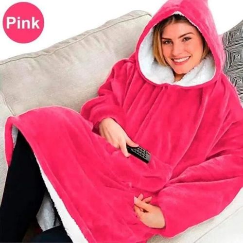 Couverture - Edredon - Plaid Ultra Plush Couverture Sweat À Capuche Flannel Hoodie Couverture Chaude Douce Sweat Pull Manches Velvet