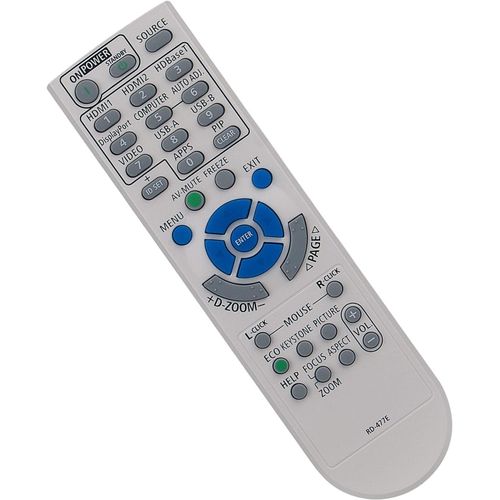 KAOJL-Rd-477E Télécommande De Remplacement --Fit Pour Projecteur Nec Télécommande Rd477E Np-Pe506Ul Np-Mc322W Me423W Np-Mc342X Np-Mc372X Np-Pe505Xl Mc332W Mc332Wg