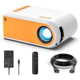 CHECARZHN--NO1-Mini Projecteur Pour Films En Plein Air, Projecteur Vidéo Full Hd 1080P Pour Iphone, Projecteur Portable Pour Utilisation Home Cinéma, Compatible Avec Smartphone, Tv Stick, Ps4, Hdmi,