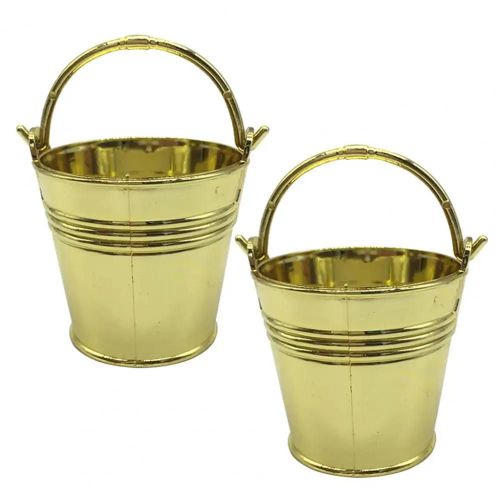 Seau de stockage de biscuits,2 pièces,seau de stockage de bonbons Anti-déformation,délicat,élégant,décoratif,Anti-usure -Golden