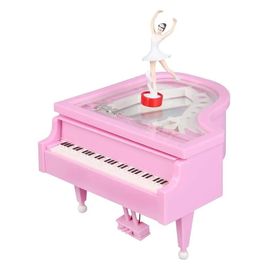 Boîte à musique classique et romantique,modèle de Piano,ballerine dansante,manivelle,boîte à musique,cadeau d'anniversaire,de mariage,décoration de maison -C