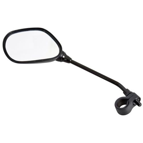 Retroviseur Ovale Velo Noir Avec Catadioptre Dresco