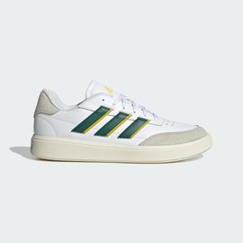 Chaussures Courtblock Adidas Cloud White Collegiate Green Utility Yellow