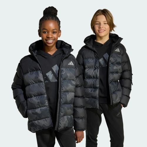 Doudoune Duvet Synthétique Imprimé Intégral Enfants Adidas - Black - 11-12a