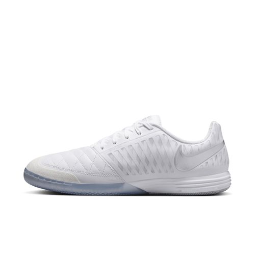 Chaussure De Foot En Salle Coupe Basse Nike Lunargato 2 Blanc/chrome 580456105