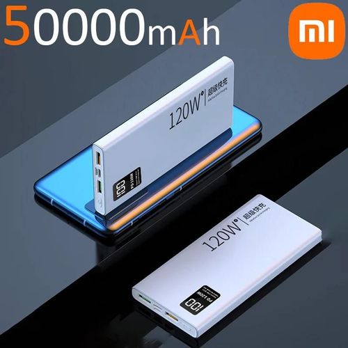 120w Batterie Externe Haute Capacité 50000mah Charge Rapide Powerbank Chargeur De Batterie Portable Pour Iphone Samsung Huawei