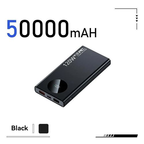 120w Batterie Externe 50000mah Haute Capacité Batterie Externe Portable Charge Rapide Batterie Externe Chargeur Pour Iphone Samsung Huawei