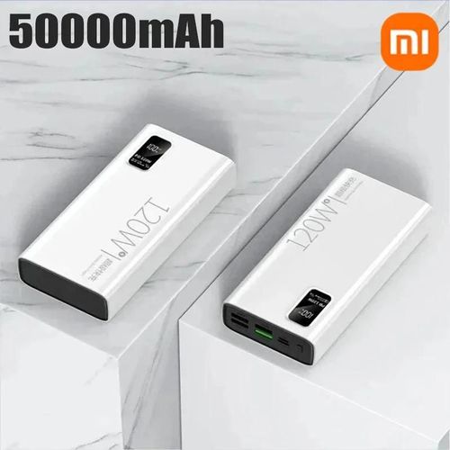 50000mah Haute Capacité 120w Batterie Externe Charge Super Rapide Powerbank Chargeur De Batterie Portable Pour Iphone Samsung Huawei