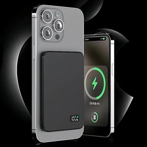 Certification Ccc 10000mah Batterie Externe Mince Ultra Pour Magsafe Magnétique Sans Fil Charge Rapide Affichage De La Batterie Portable Pour Montre Airpods