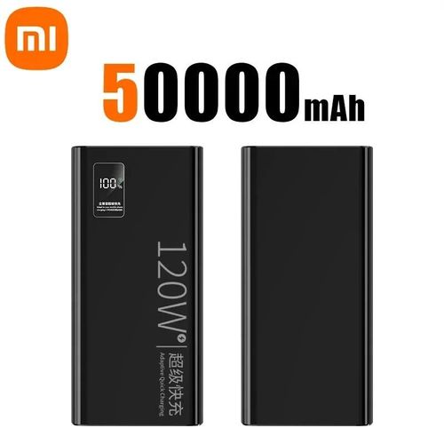 50000mah Haute Capacité 120w Charge Super Rapide Batterie Externe Powerbank Chargeur De Batterie Portable Pour Iphone Samsung Huawei