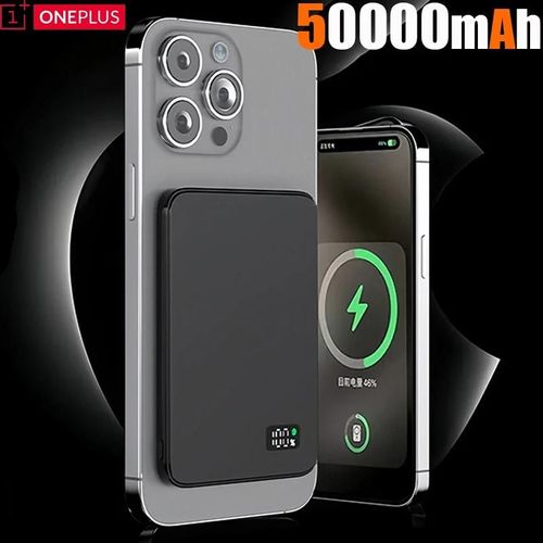 50000mah Batterie Externe Magnétique Sans Fil Charge Rapide Affichage De La Batterie Portable Pour Magsafe Pour Iphone Samsung Xiaomi 2025