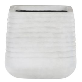 Cache-Pot Carré Blanc Poudré 38 X 38 X 37 Cm Parikia