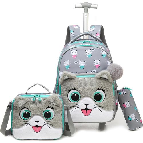 Cartable A Roulette Fille, Sac Dos Roulettes Pour Filles Primaire Scolaire Cartable Roulette Fille Cp,Ce1,Ce2