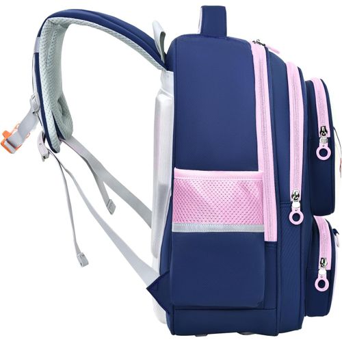 KALANKA-Sac à Dos Fille Primaire Ergonomique, Cartable Enfant Scolaire, Sac Ecole Fille Collège Léger Imperméable pour CP CE CM 6 à 10 ans, Rosa