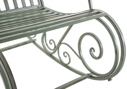 Chaise À Bascule D'extérieur En Métal Vert Antique