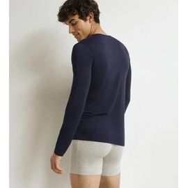 Dim T-Shirt Homme À Manches Longues Bleu Dim Thermal