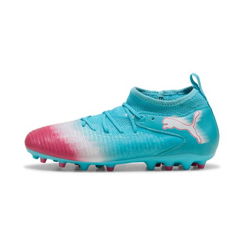 Chaussures Puma De Football Future 8 Match Rescharge Mg Enfant Et Adolescent Hero Bleu/blanc/sunset Rose 34